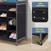 image:imageSTORAGE MANIAC Stackable Shoe Cubby Organizer Free Standing Shoe Cube Rack for Entryway Bedroom Apartment Closet 20Cube GrayBlack