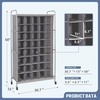 image:imageSTORAGE MANIAC Stackable Shoe Cubby Organizer Free Standing Shoe Cube Rack for Entryway Bedroom Apartment Closet 20Cube GrayGrey