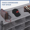 image:imageSTORAGE MANIAC Stackable Shoe Cubby Organizer Free Standing Shoe Cube Rack for Entryway Bedroom Apartment Closet 20Cube GrayGrey
