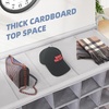 image:imageSTORAGE MANIAC Stackable Shoe Cubby Organizer Free Standing Shoe Cube Rack for Entryway Bedroom Apartment Closet 20Cube GrayGrey