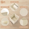 image:imageSTORAGE MANIAC Storage Cubes 11 Inch 4 Pack Collapsible Fabric Shelf BinsBeige