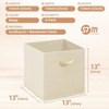 image:imageSTORAGE MANIAC Storage Cubes 11 Inch 4 Pack Collapsible Fabric Shelf BinsBeige