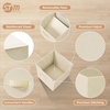 image:imageSTORAGE MANIAC Storage Cubes 11 Inch 4 Pack Collapsible Fabric Shelf BinsBeige