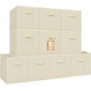 image:imageSTORAGE MANIAC Storage Cubes 11 Inch 4 Pack Collapsible Fabric Shelf BinsBeige