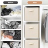 image:imageSTORAGE MANIAC Storage Cubes 11 Inch 4 Pack Collapsible Fabric Shelf BinsBeige