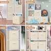 image:imageSTORAGE MANIAC Storage Cubes 11 Inch 4 Pack Collapsible Fabric Shelf BinsBeige