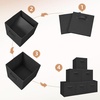 image:imageSTORAGE MANIAC Storage Cubes 11 Inch 4 Pack Collapsible Fabric Shelf BinsBlack
