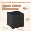 image:imageSTORAGE MANIAC Storage Cubes 11 Inch 4 Pack Collapsible Fabric Shelf BinsBlack