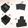 image:imageSTORAGE MANIAC Storage Cubes 11 Inch 4 Pack Collapsible Fabric Shelf BinsBlack