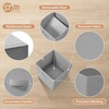 image:imageSTORAGE MANIAC Storage Cubes 11 Inch 4 Pack Collapsible Fabric Shelf BinsGray
