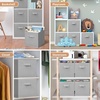 image:imageSTORAGE MANIAC Storage Cubes 11 Inch 4 Pack Collapsible Fabric Shelf BinsGray