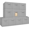 image:imageSTORAGE MANIAC Storage Cubes 11 Inch 4 Pack Collapsible Fabric Shelf BinsGray