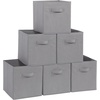 image:imageSTORAGE MANIAC Storage Cubes 11 Inch 4 Pack Collapsible Fabric Shelf BinsGray