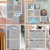 image:imageSTORAGE MANIAC Storage Cubes 11 Inch 4 Pack Collapsible Fabric Shelf BinsGray