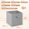 image:imageSTORAGE MANIAC Storage Cubes 11 Inch 4 Pack Collapsible Fabric Shelf BinsGray
