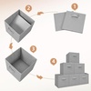 image:imageSTORAGE MANIAC Storage Cubes 11 Inch 4 Pack Collapsible Fabric Shelf BinsGray