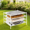 image:imageSTORAGE MANIAC Sweater Drying Rack Mesh Clothes Drying Rack Stackable Laundry Drying Rack Lay Flat Dryer for Delicates Portable Dry Rack for Indoor or Outdoor White 2Pack4Pack Mesh