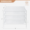 image:imageSTORAGE MANIAC Sweater Drying Rack Mesh Clothes Drying Rack Stackable Laundry Drying Rack Lay Flat Dryer for Delicates Portable Dry Rack for Indoor or Outdoor White 2Pack4Pack Mesh