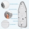 image:imageSTORAGE MANIAC Tabletop Ironing Board Small Iron Pad Silver amp BlueSilver  Blue