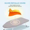 image:imageSTORAGE MANIAC Tabletop Ironing Board Small Iron Pad Silver amp BlueSilver  Blue