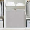 image:imageSTORAGE MANIAC Triple Laundry Hamper with Lid Metal Frame Laundry BasketsGray