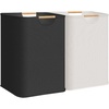 image:imageSTORAGE MANIAC 2Pack Large Laundry Hamper 100L 264 Gal Collapsible Laundry Basket with Bamboo Handles Freestanding Waterproof Clothes Hamper for Laundry Room Bedroom Dorm Towels BlackBlackWhite