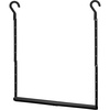 image:imageSTORAGE MANIAC Adjustable Closet Rod for Hanging Clothes 2 Pack White1 Pack Black