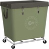 image:imageSTORAGE MANIAC Commercial Laundry Hamper with Heavy Duty Steel Frame 320 L Industrial Laundry Basket Cart with Wheels for Hotel Home Laundry Room 317L x 193W x 3091H Large BeigeGreen