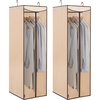 image:imageSTORAGE MANIAC Garment Bags for Hanging Clothes 57Inch Beige 2PackBeige