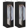 image:imageSTORAGE MANIAC Garment Bags for Hanging Clothes 57Inch Beige 2PackBlack