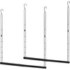image:imageSTORAGE MANIAC Hanging Closet Rod Adjustable Width and Height Closet Hanging Organizer SpaceSaving Clothes Hanging Bar Closet Extender Hanging Rod Double Closet Hanging Rod 2 Pack Chrome2 Pack Black