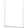 image:imageSTORAGE MANIAC Hanging Closet Rod Adjustable Width and Height Closet Hanging Organizer SpaceSaving Clothes Hanging Bar Closet Extender Hanging Rod Double Closet Hanging Rod 2 Pack Chrome1 Pack Chrome