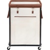 image:imageSTORAGE MANIAC Large Laundry Basket with Wheels 160L Rolling Laundry Hamper Laundry Cart with Metal Frame and Removable Bag Clothes Hamper for Bedroom Bathroom Dorm Room Laundry Room BeigeBeige