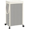 image:imageSTORAGE MANIAC Laundry Hamper with Wheels 90L 237 Gal Large Tall Rolling Laundry Basket with Removable and Washable Liner Bag Aesthetic Dirty Clothes Hamper for College Dorm OffwhiteOffwhite