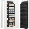 image:imageSTORAGE MANIAC Over the Door Organizer 6Shelf Closet Hanging Storage with 14 Mesh Pockets 66lbs Capacity Clear Deep Pockets Behind Door Storage for Nursery Bathroom Bedroom 1 Pack BlackBlack