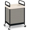 image:imageSTORAGE MANIAC Rolling Laundry Hamper with Wheels 3Section Laundry Sorter Rolling Laundrys Basket on Wheels with Removable Bag Clothes Hamper Laundrys Organizer Cart Bathroom Bedroom 120L GreyBeige