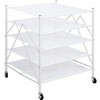 image:imageSTORAGE MANIAC Sweater Drying Rack Mesh Clothes Drying Rack Stackable Laundry Drying Rack Lay Flat Dryer for Delicates Portable Dry Rack for Indoor or Outdoor White 2Pack5Tier Mesh Foldable
