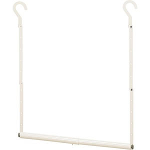 image:imageSTORAGE MANIAC Adjustable Closet Rod for Hanging Clothes 2 Pack White1 Pack White