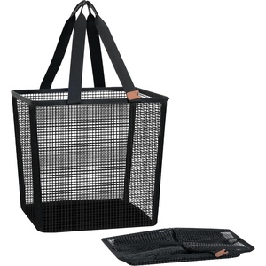 image:imageSTORAGE MANIAC Collapsible Laundry Basket 169 Gal Large Popup Laundry Hamper with Long Carry Handles SpaceSaving Foldable Clothes Hamper with Bottom Elastic Band Travel Laundry Bags Mesh BlackMesh Black