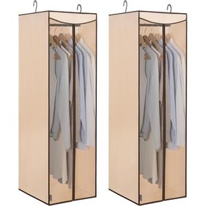 image:imageSTORAGE MANIAC Garment Bags for Hanging Clothes 57Inch Beige 2PackBeige