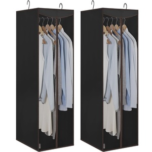 image:imageSTORAGE MANIAC Garment Bags for Hanging Clothes 57Inch Beige 2PackBlack