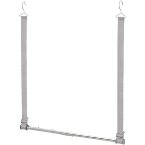 image:imageSTORAGE MANIAC Hanging Closet Rod Adjustable Width and Height Closet Hanging Organizer SpaceSaving Clothes Hanging Bar Closet Extender Hanging Rod Double Closet Hanging Rod 2 Pack Webbing1 Pack Webbing