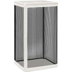 image:imageSTORAGE MANIAC Mesh Laundry Hamper 237 Gal Tall Laundry Basket for Airflow Strong Metal Dirty Clothes Hamper for College Dorm Bedroom Bathroom Clothes Bin White amp BlackWhite  Black