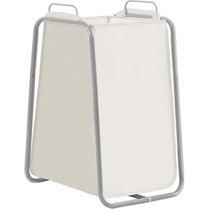 image:imageSTORAGE MANIAC Metal Rack Laundry Hamper Large Laundry Basket with Convenient Handle Freestanding Dirty Clothes Hamper for for Dorm College Small Space Closet Bedroom BlackBeige