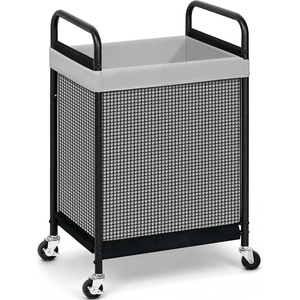 image:imageSTORAGE MANIAC Rolling Laundry Hamper with Wheels 3Section Laundry Sorter Rolling Laundrys Basket on Wheels with Removable Bag Clothes Hamper Laundrys Organizer Cart Bathroom Bedroom 120L GreyGrey